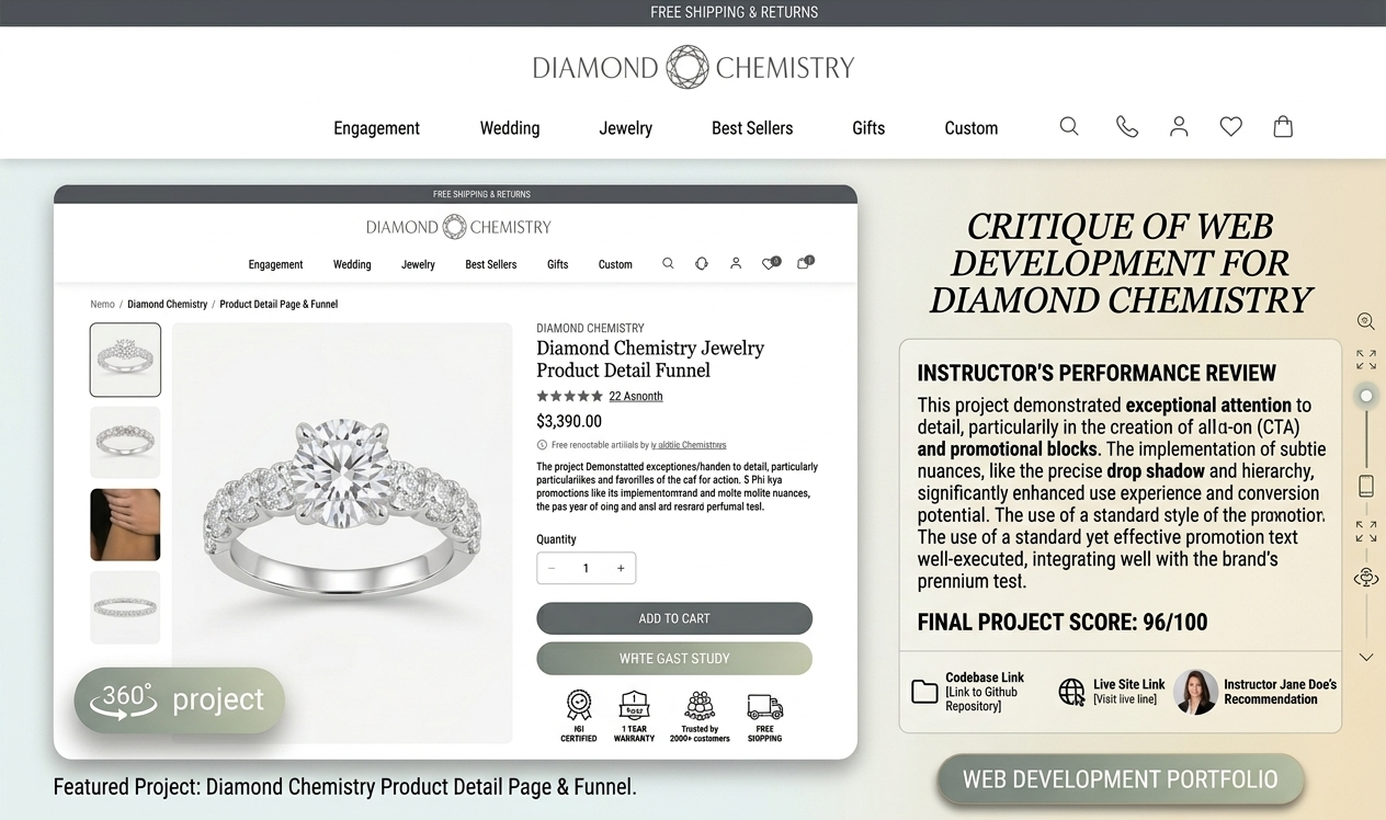 Luxury Lab Diamond Website development